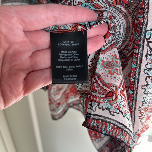 Rachel Zoe Silk Peasant Blouse - Picture 8 of 11